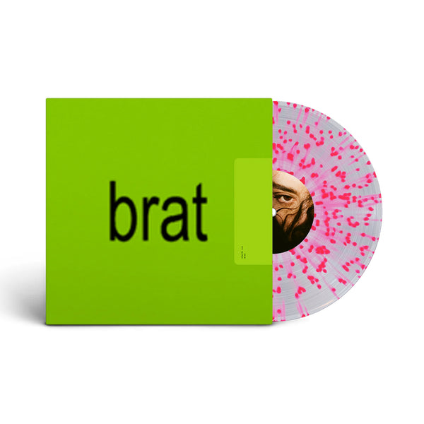 Charli XCX - BRAT - INDIE EXCLUSIVE Clear Pink Splatter LP