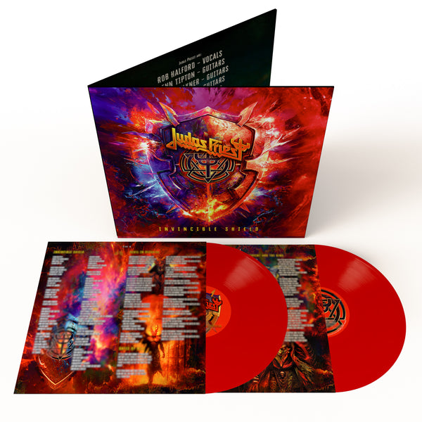 Judas Priest - Invincible Shield. Indies Exclusive Red 2LP
