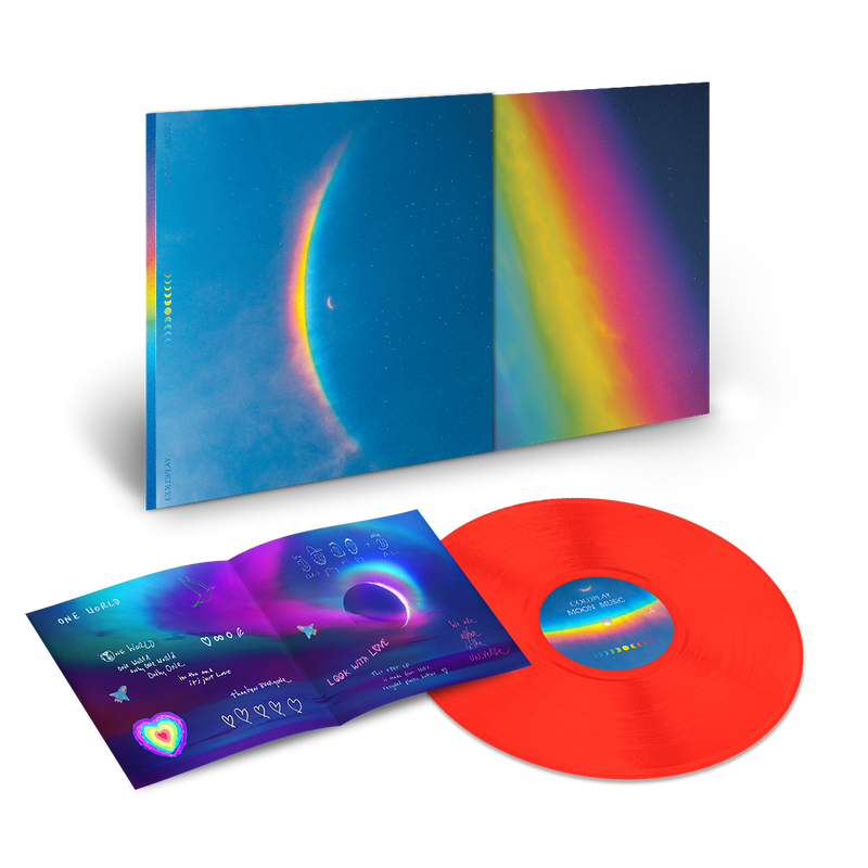 Coldplay - Moon Music - INDIE EXCLUSIVE Numbered Limited Edition translucent Bright Red EcoRecord LP