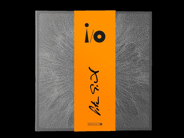 Peter Gabriel – i/o - Box Set  – Foil blocked clamshell box. 4LPs in bespoke covers, casebound book with expanded liner notes and 2CDs and Blu-ray inside back cover, printed element, obi-band and download card